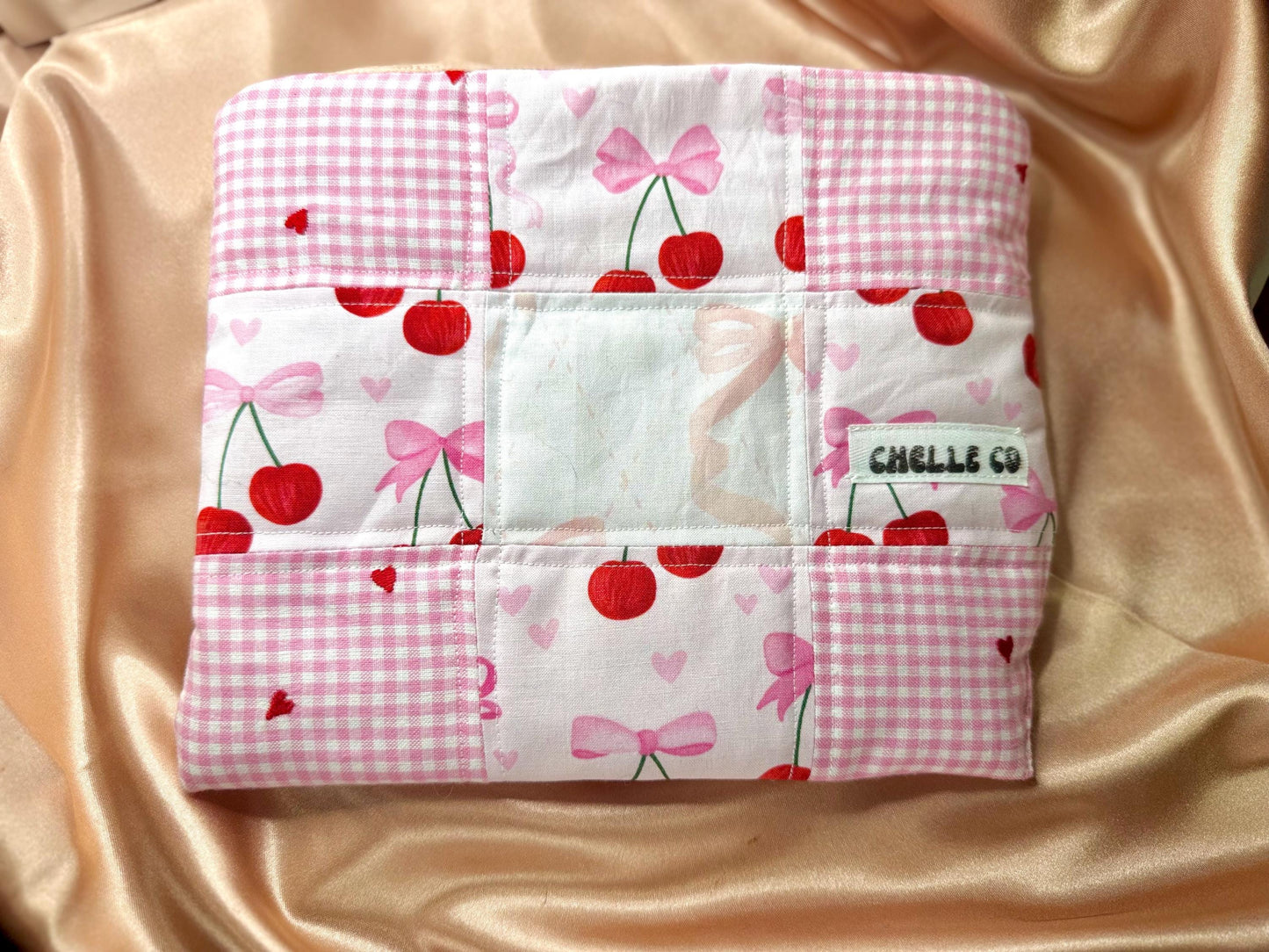 Handmade Quilted Book Sleeve iPad Pouch Tablet Case Cover