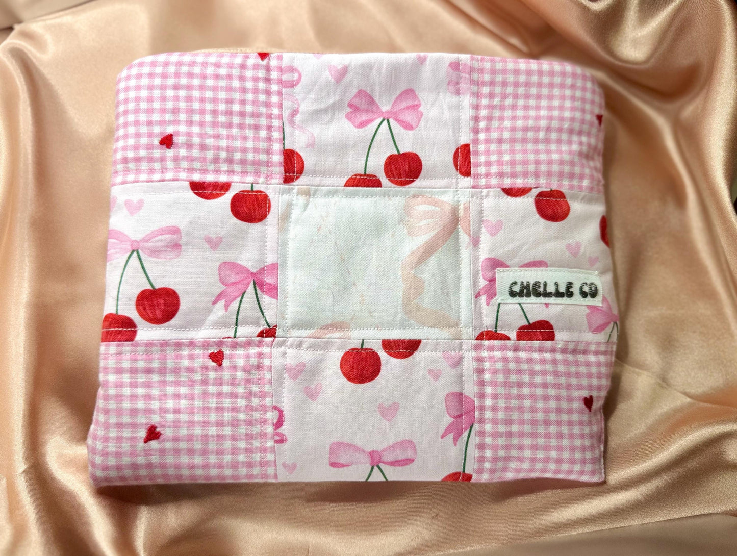 Handmade Quilted Book Sleeve iPad Pouch Tablet Case Cover