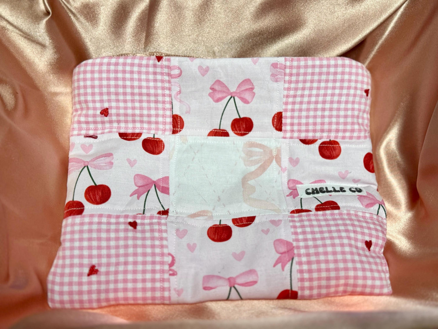 Handmade Quilted Book Sleeve iPad Pouch Tablet Case Cover