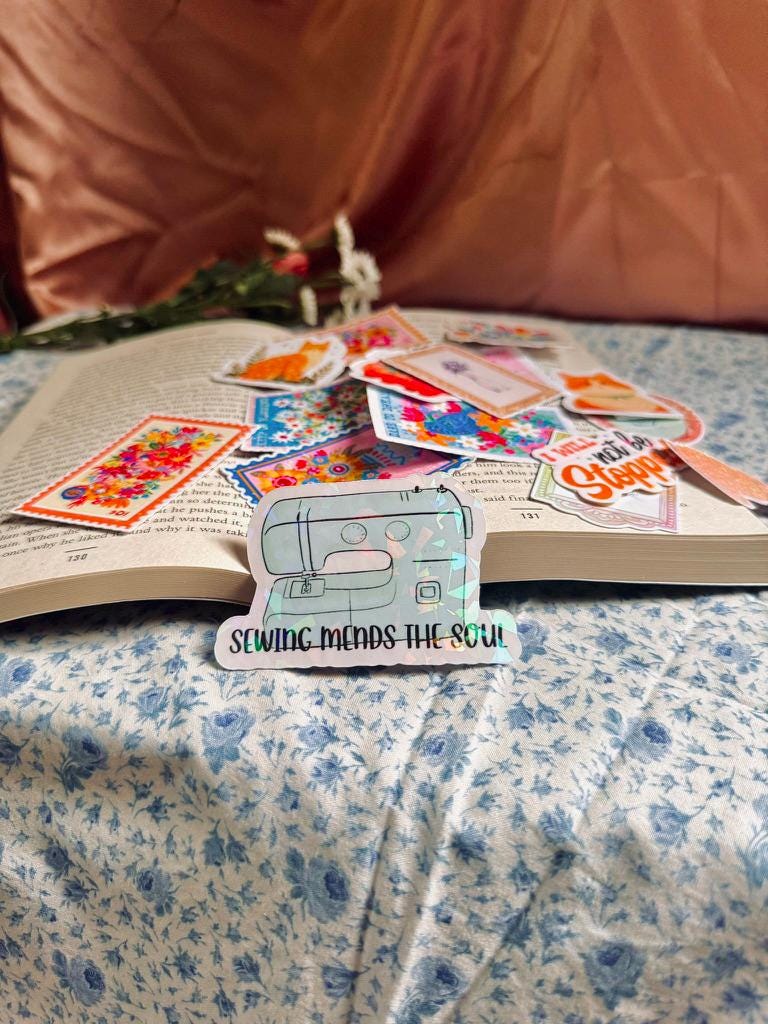 Sayings Stickers -Holographic Vinyl Sticker | Waterproof Aesthetic Sticker | Durable Laptop Decal | Cute Waterproof Vinyl Sticker
